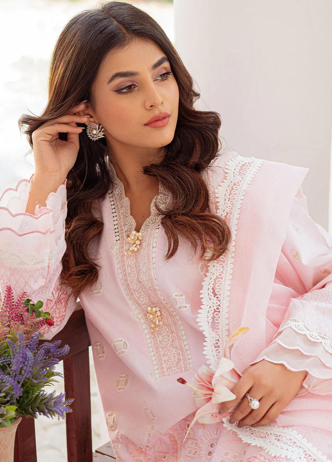 Tresor Luxe By Zarqash Embroidered  Suits Unstitched 3 Piece ZRQ23T ZQ 12A - Luxury Collection