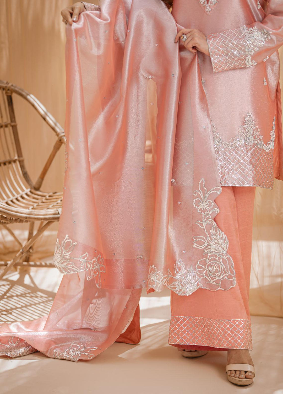 Zebaqi Ready to Wear  Organza 3 Piece Suit Behist-e-Yaal