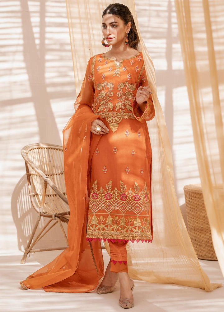 Zebaqi Ready to Wear  Organza 3 Piece Suit Saa Yaal