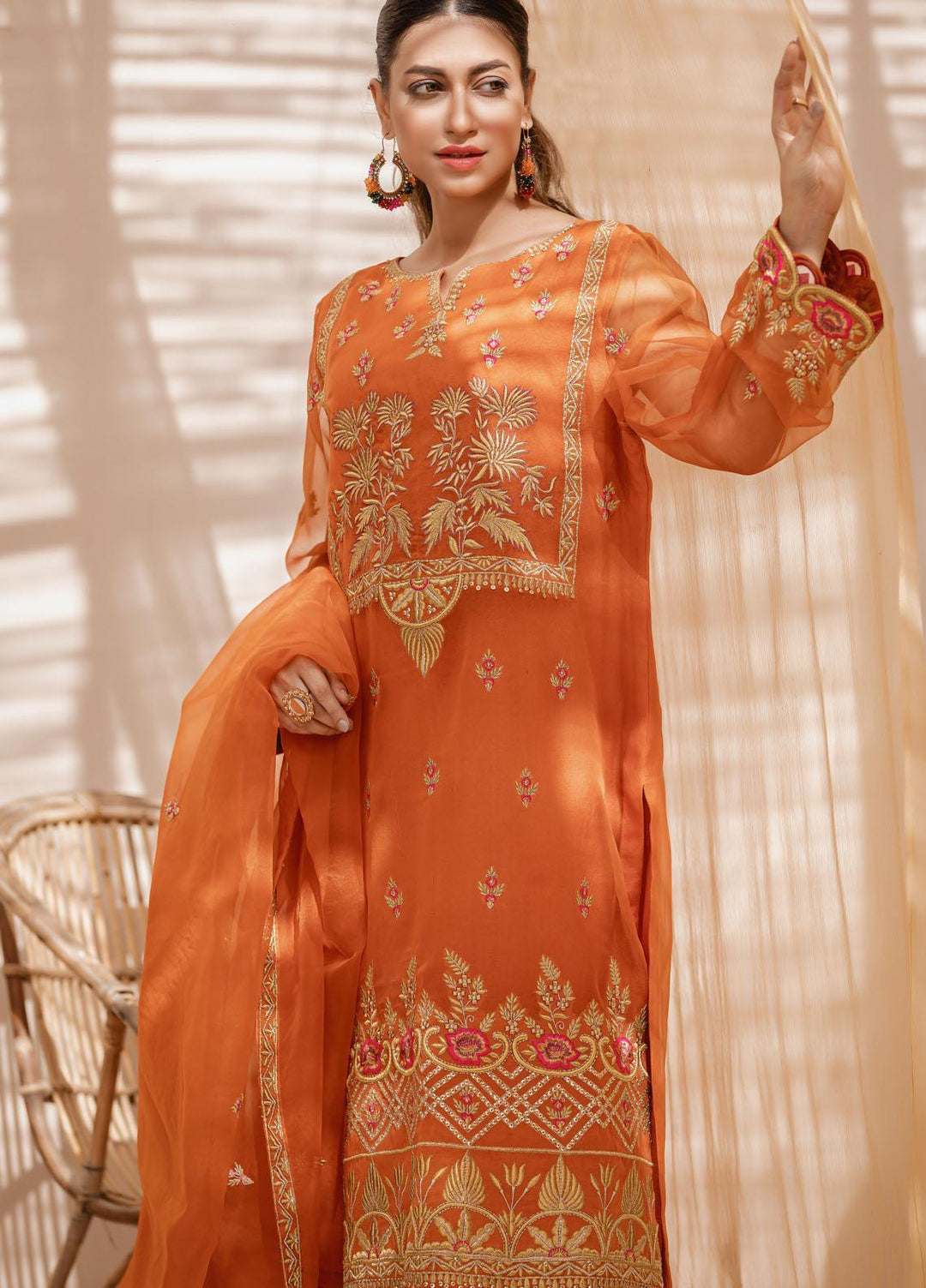 Zebaqi Ready to Wear  Organza 3 Piece Suit Saa Yaal