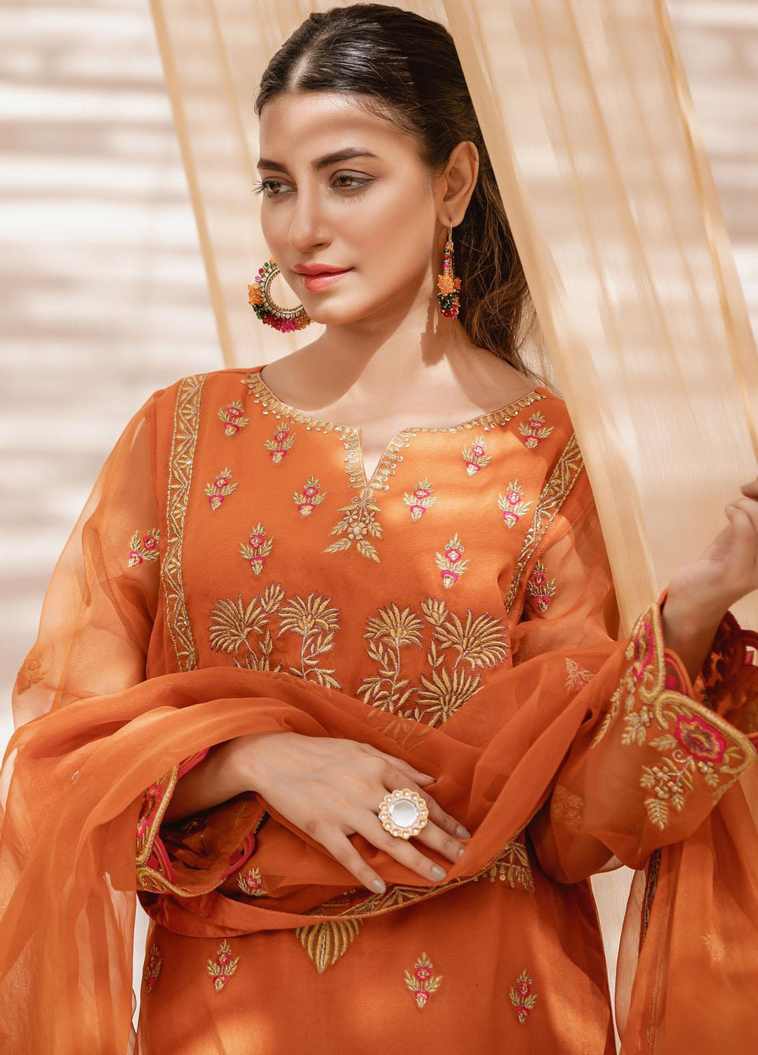 Zebaqi Ready to Wear  Organza 3 Piece Suit Saa Yaal