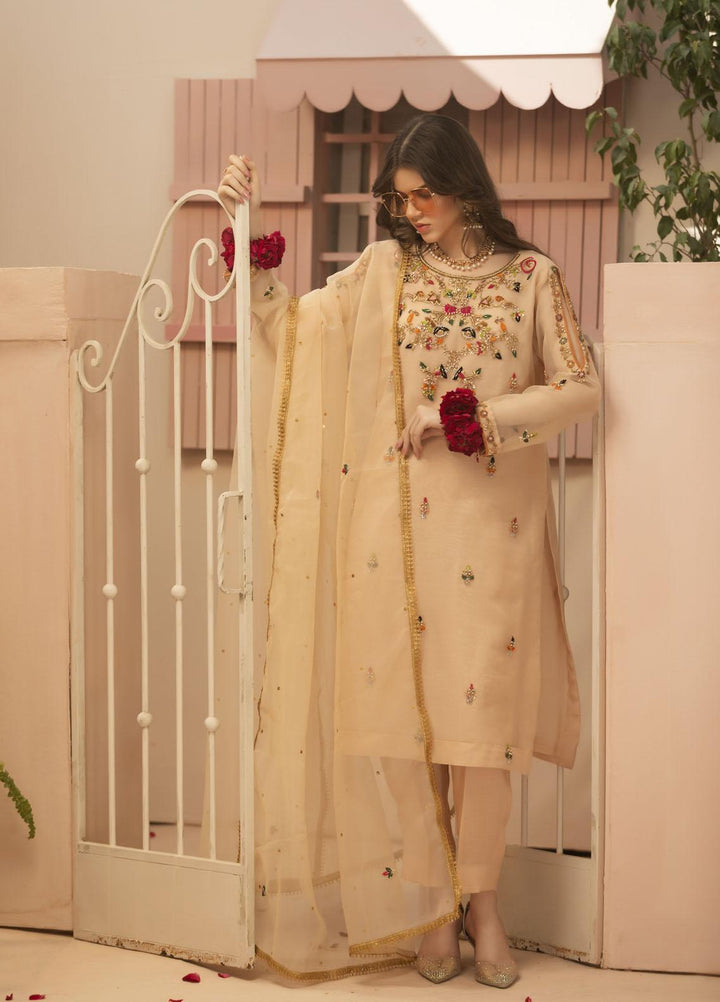 Zebaqi Luxury Pret  Organza 3 Piece Dress Ashqr