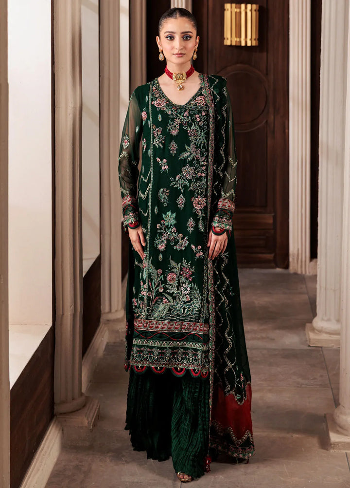 Zeenat by Zebtan Embroidered Chiffon Suits Unstitched 3 Piece ZBT24Z ZN 10 Sehar - Formals Collection
