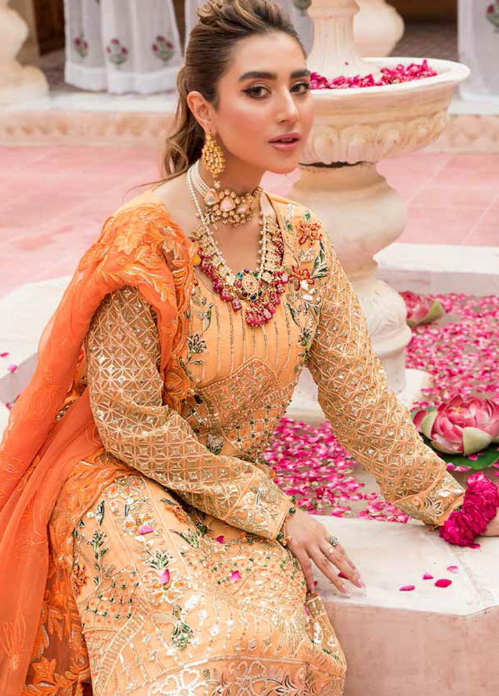Zeenat by Zebtan Embroidered Organza Suits Unstitched 3 Piece ZBT22-Z11 ZN-06 - Luxury Collection