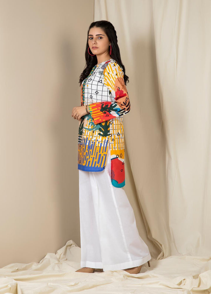 Zellbury Printed Lawn  Unstitched Kurties ZL21UL ZW-800 - Summer Collection