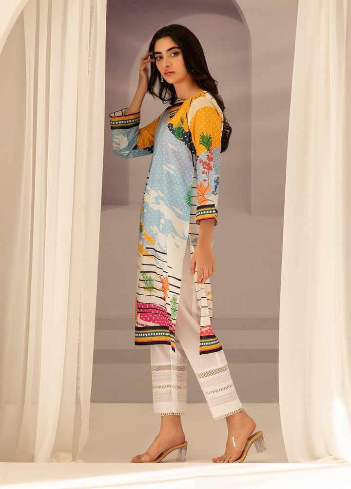 Zellbury Printed Lawn  Unstitched Kurties ZL21UL ZW-803 - Summer Collection