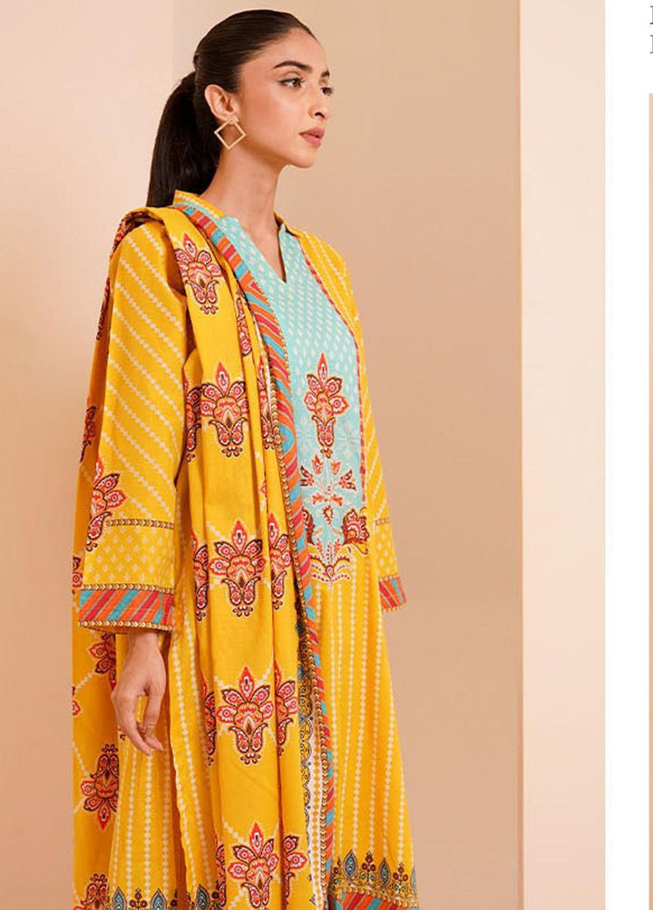 Zellbury Printed Lawn Suits Unstitched 2 Piece ZB23L-V4 WUS23X20389 - Summer Collection