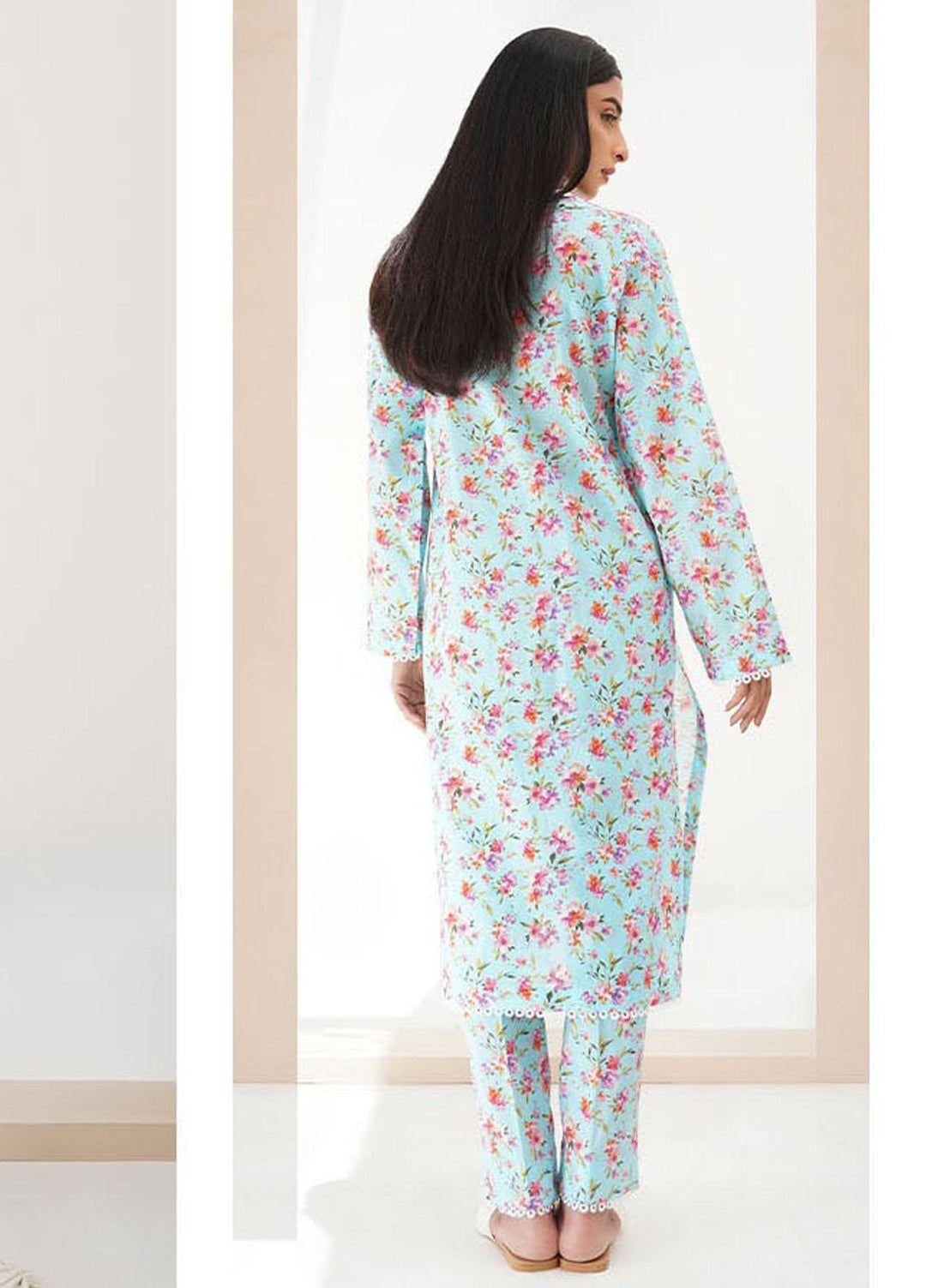 Zellbury Printed Lawn Suits Unstitched 2 Piece ZB23L-V4 WUS23X20507 - Summer Collection