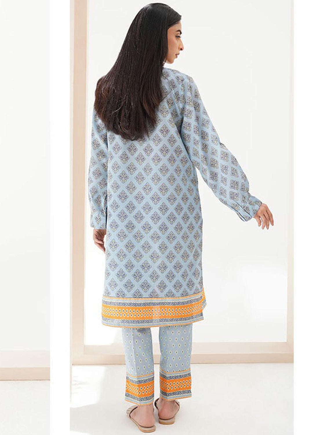 Zellbury Printed Lawn Suits Unstitched 2 Piece ZB23L-V4 WUS23X20382 - Summer Collection