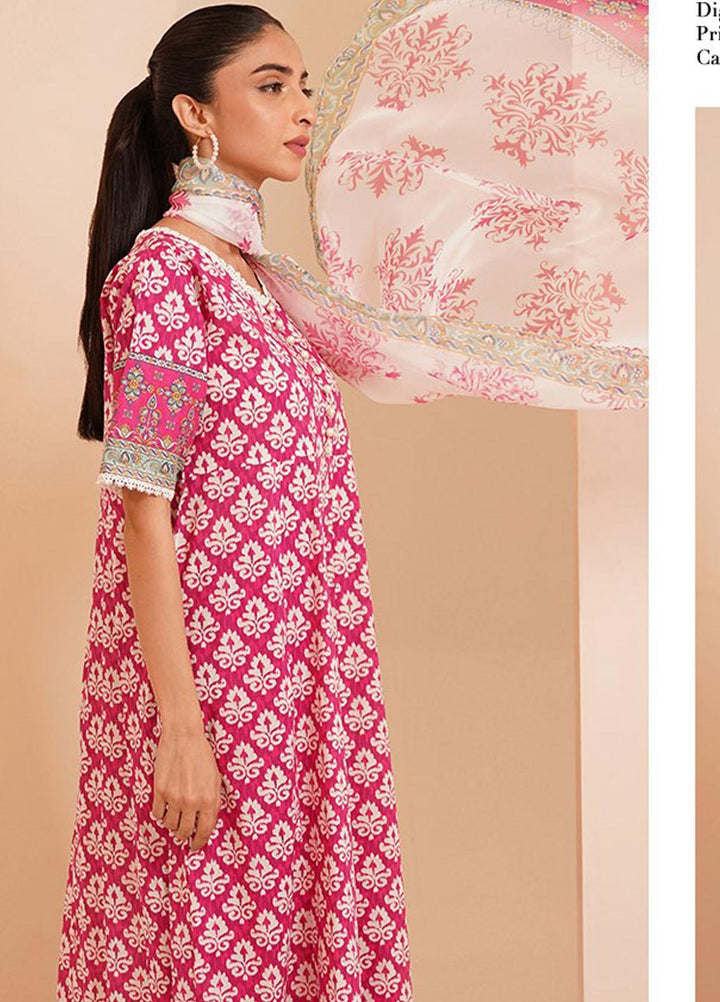 Zellbury Printed Lawn Suits Unstitched 3 Piece ZB23L-V4 WUS23X30322 - Summer Collection