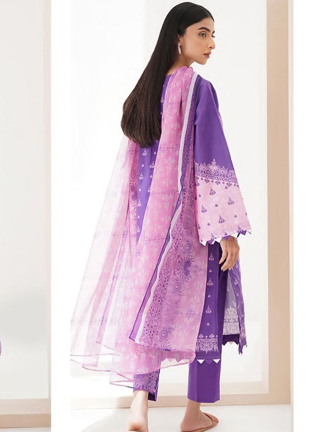 Zellbury Printed Lawn Suits Unstitched 3 Piece ZB23L-V4 WUS23X30323 - Summer Collection