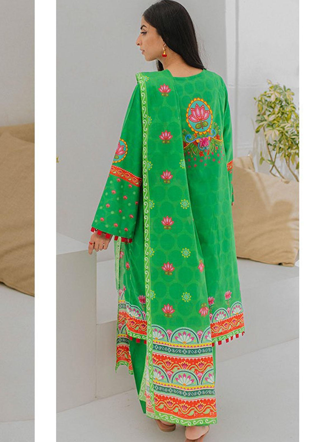 Zellbury Printed Lawn Suits Unstitched 3 Piece ZB23L-V4 WUS23X30305 - Summer Collection