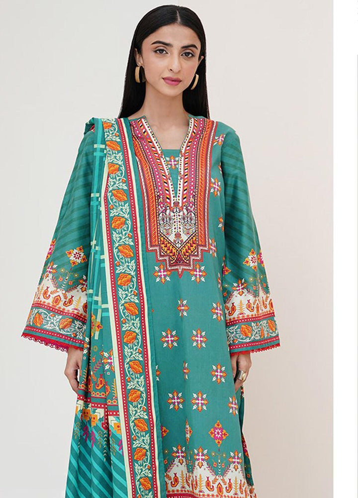 Zellbury Printed Lawn Suits Unstitched 3 Piece ZB23L-V4 WUS23X30383 - Summer Collection