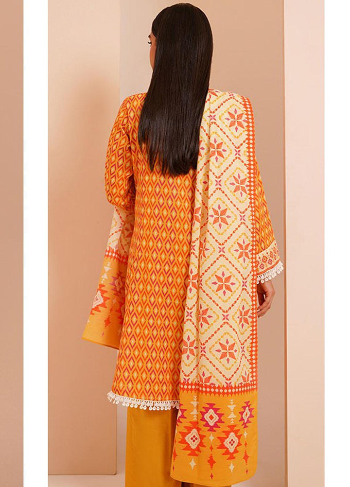 Zellbury Printed Lawn Suits Unstitched 3 Piece ZB23L-V4 WUS23X30414 - Summer Collection