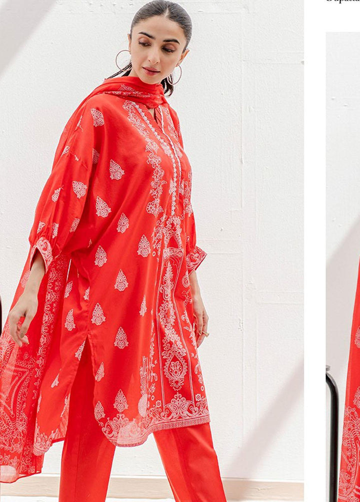 Zellbury Printed Lawn Suits Unstitched 3 Piece ZB23L-V4 WUS23X30237 - Summer Collection