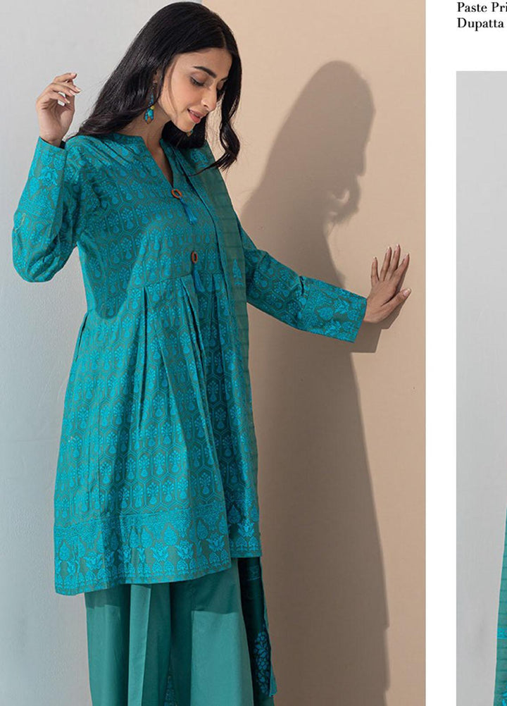 Zellbury Printed Lawn Suits Unstitched 3 Piece ZB23L-V4 WUS23X30415 - Summer Collection