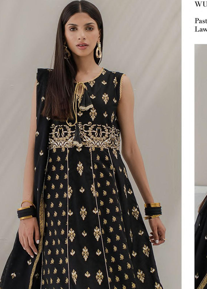 Zellbury Embroidered Lawn Suits Unstitched 3 Piece ZB23L-V4 WUS23X30551 - Summer Collection