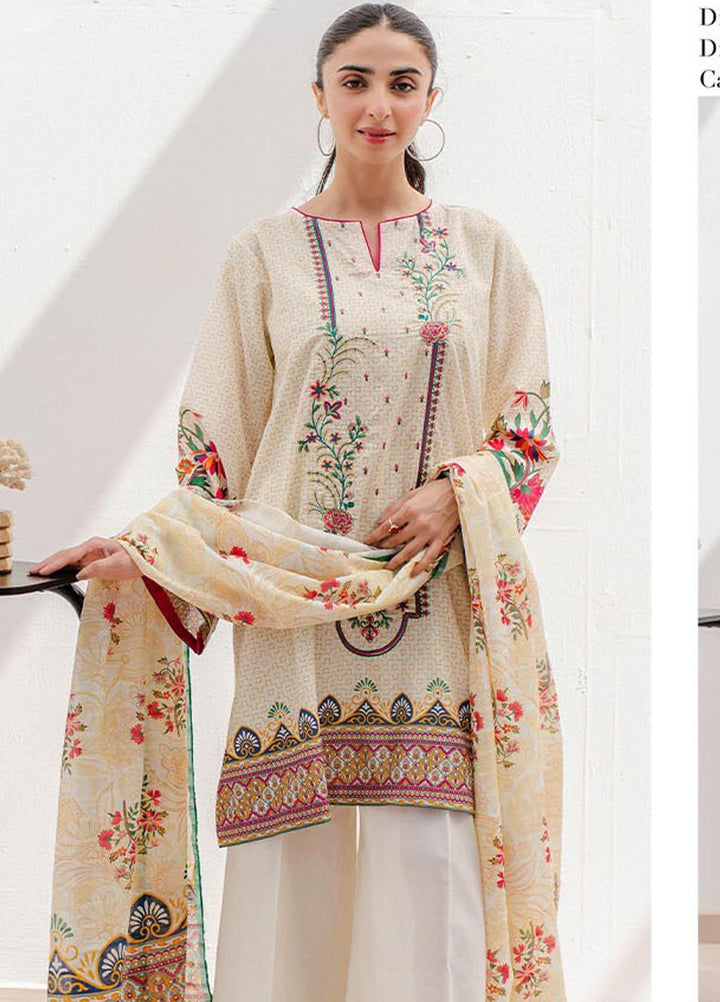 Zellbury Embroidered Lawn Suits Unstitched 3 Piece ZB23L-V4 WUS23E30362 - Summer Collection