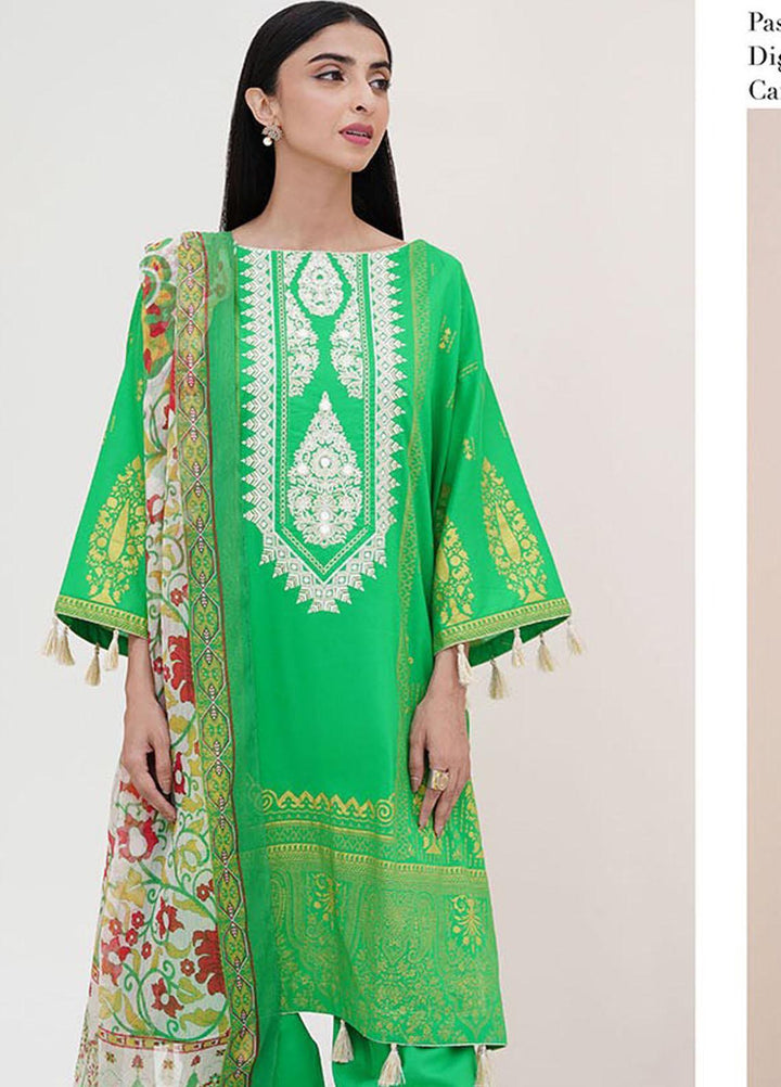 Zellbury Embroidered Lawn Suits Unstitched 3 Piece ZB23L-V4 WUS23E30349 - Summer Collection