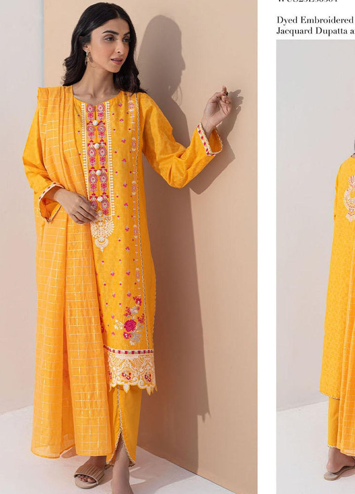 Zellbury Embroidered Jacquard Suits Unstitched 3 Piece ZB23L-V4 WUS23E30364 - Summer Collection