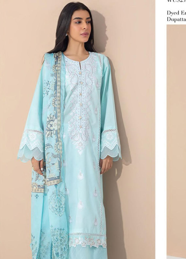 Zellbury Embroidered Lawn Suits Unstitched 3 Piece ZB23L-V4 WUS23E30373 - Summer Collection