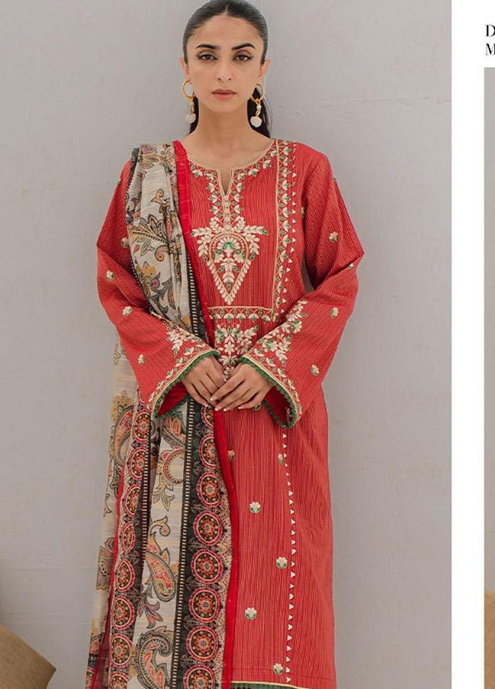 Zellbury Embroidered Lawn Suits Unstitched 3 Piece ZB23L-V4 WUS23E30188 - Summer Collection