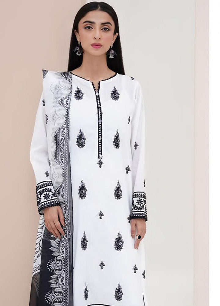 Zellbury Embroidered Lawn Suits Unstitched 3 Piece ZB23L-V4 WUS23E30369 - Summer Collection