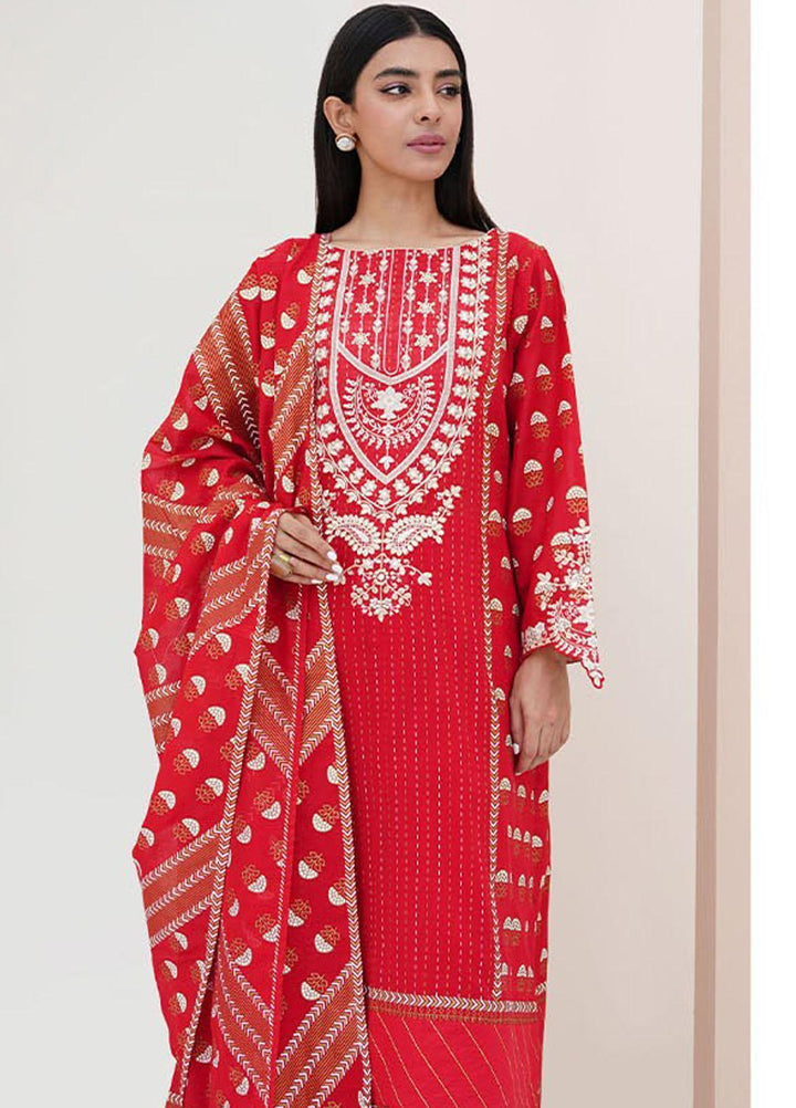 Zellbury Embroidered Lawn Suits Unstitched 3 Piece ZB23L-V4 WUS23E30195 - Summer Collection