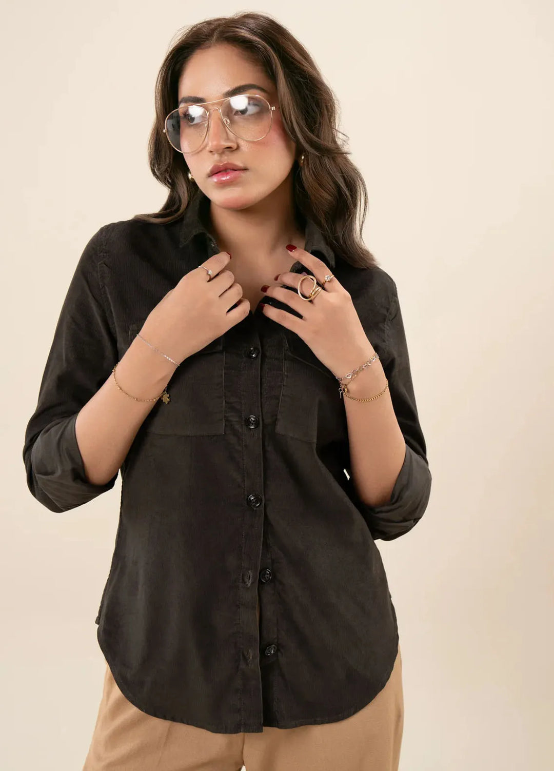 Zenyre Pret Western Top Corduroy 1 Piece Corduroy Casual Shirt