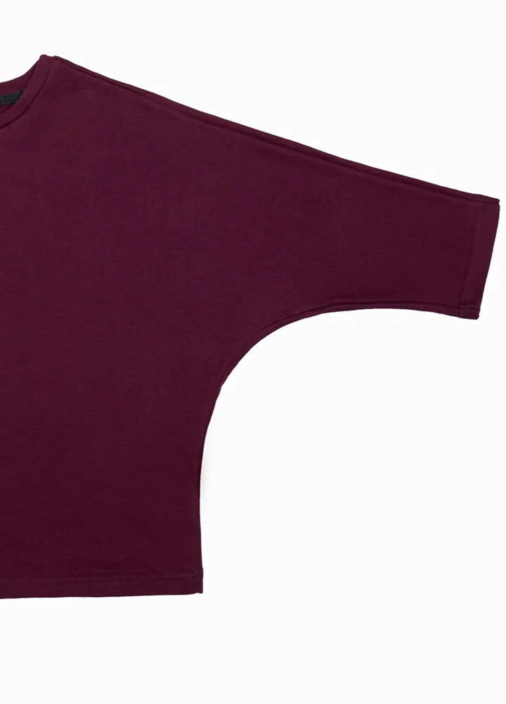 Zenyre Pret Western Top Terry 1 Piece Maroon Kimono Top