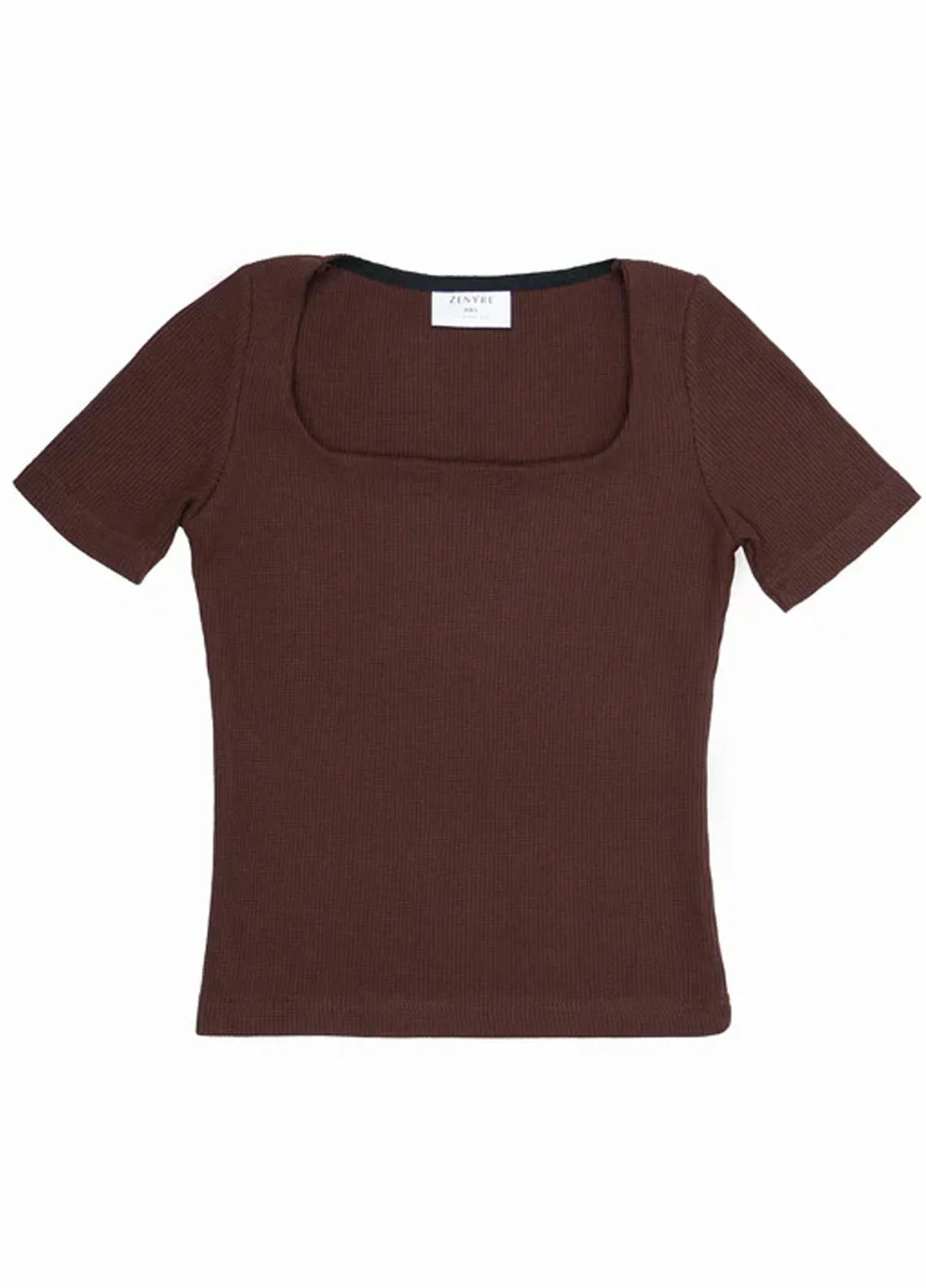 Zenyre Pret Western Waffle 1 Piece Waffle Textured Square Neck Top