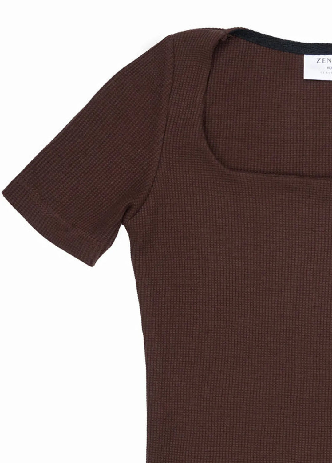 Zenyre Pret Western Waffle 1 Piece Waffle Textured Square Neck Top