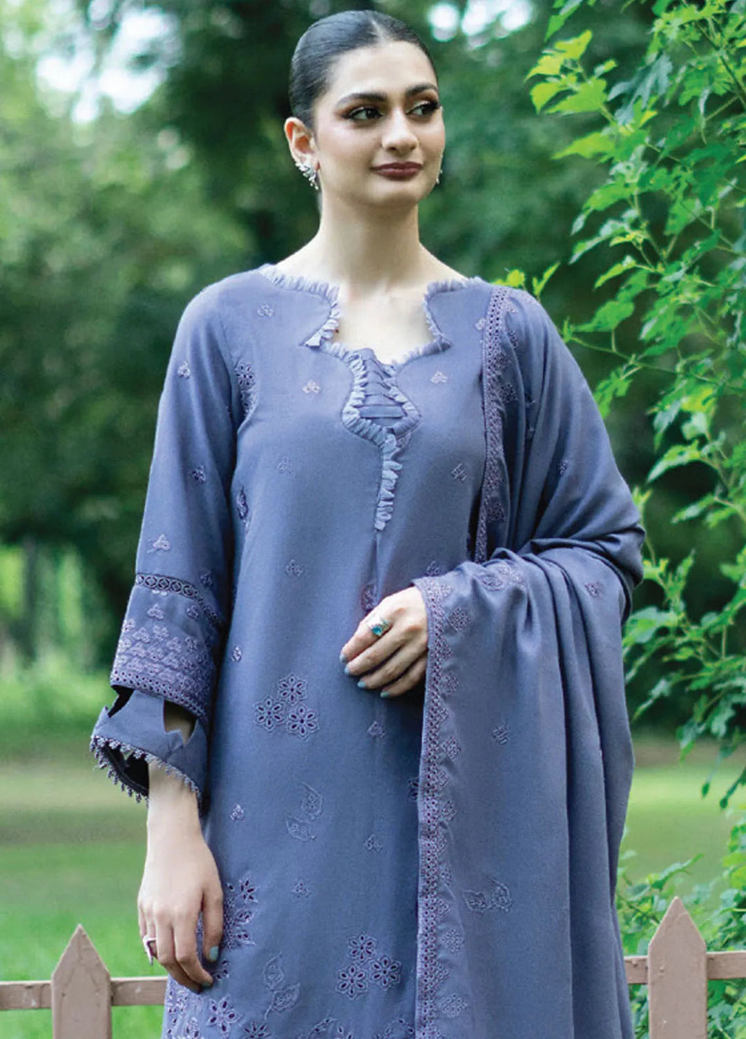 Humdum Winter Zephyr By Humdum Embroidered Wool Suit Unstitched 3 Piece HD24Z D-02 ...