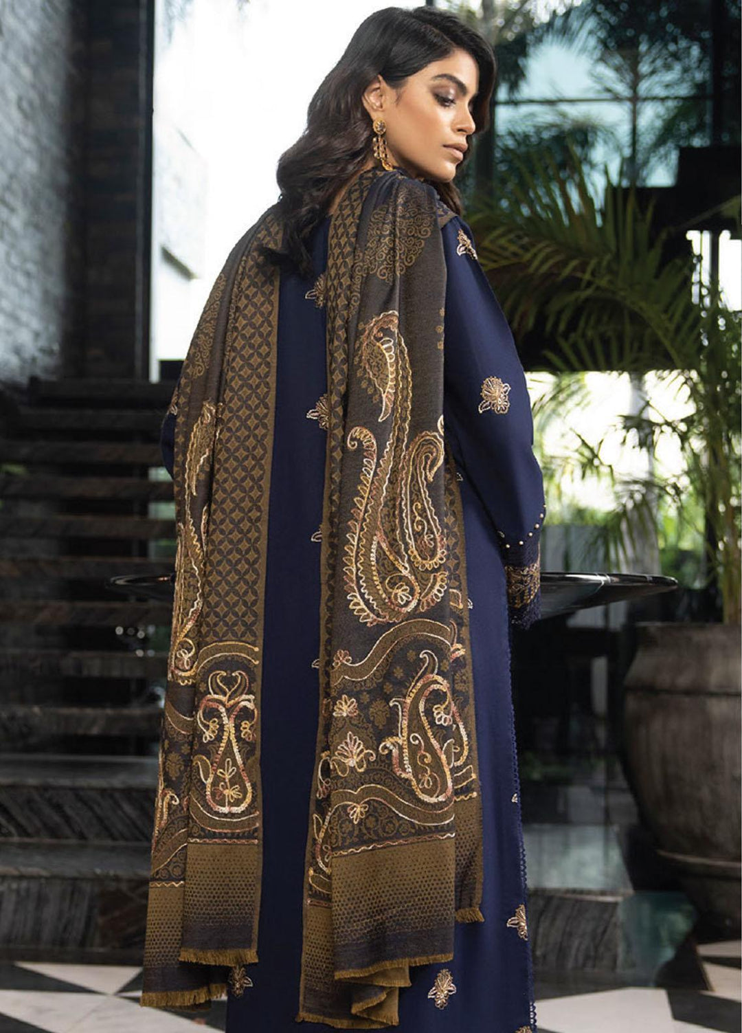 Humdum Winter Zimal By Humdum Embroidered Wool Suits Unstitched 3 Piece HD23ZM D-03 ...