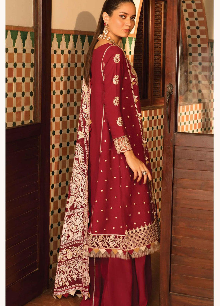 Zinnia by Rang Rasiya Embroidered Dobby Linen Suits Unstitched 3 Piece RR21ZN GRACE-11 - Winter Collection