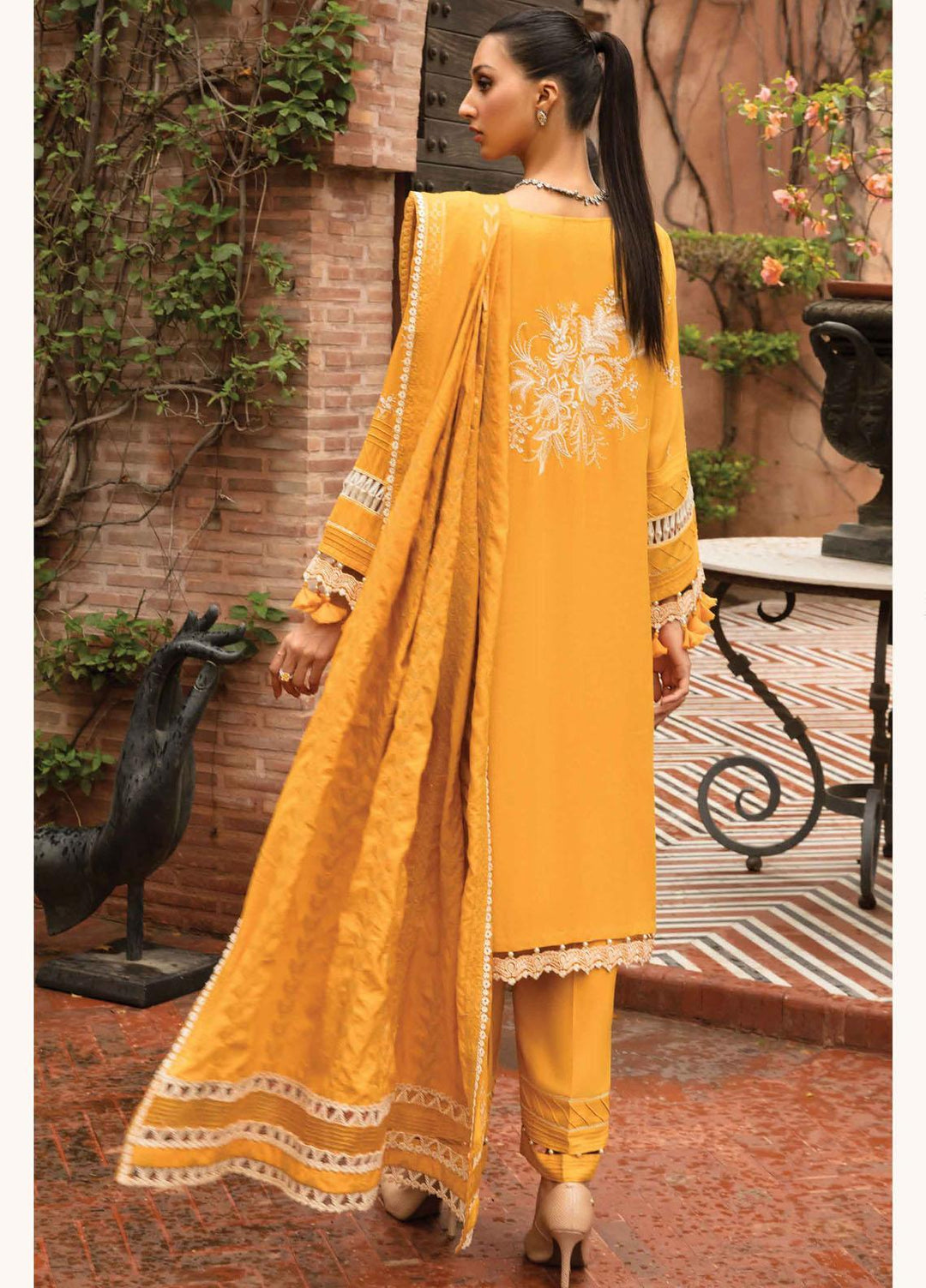 Zinnia by Rang Rasiya Embroidered Dobby Linen Suits Unstitched 3 Piece RR21ZN OSLO-07 - Winter Collection