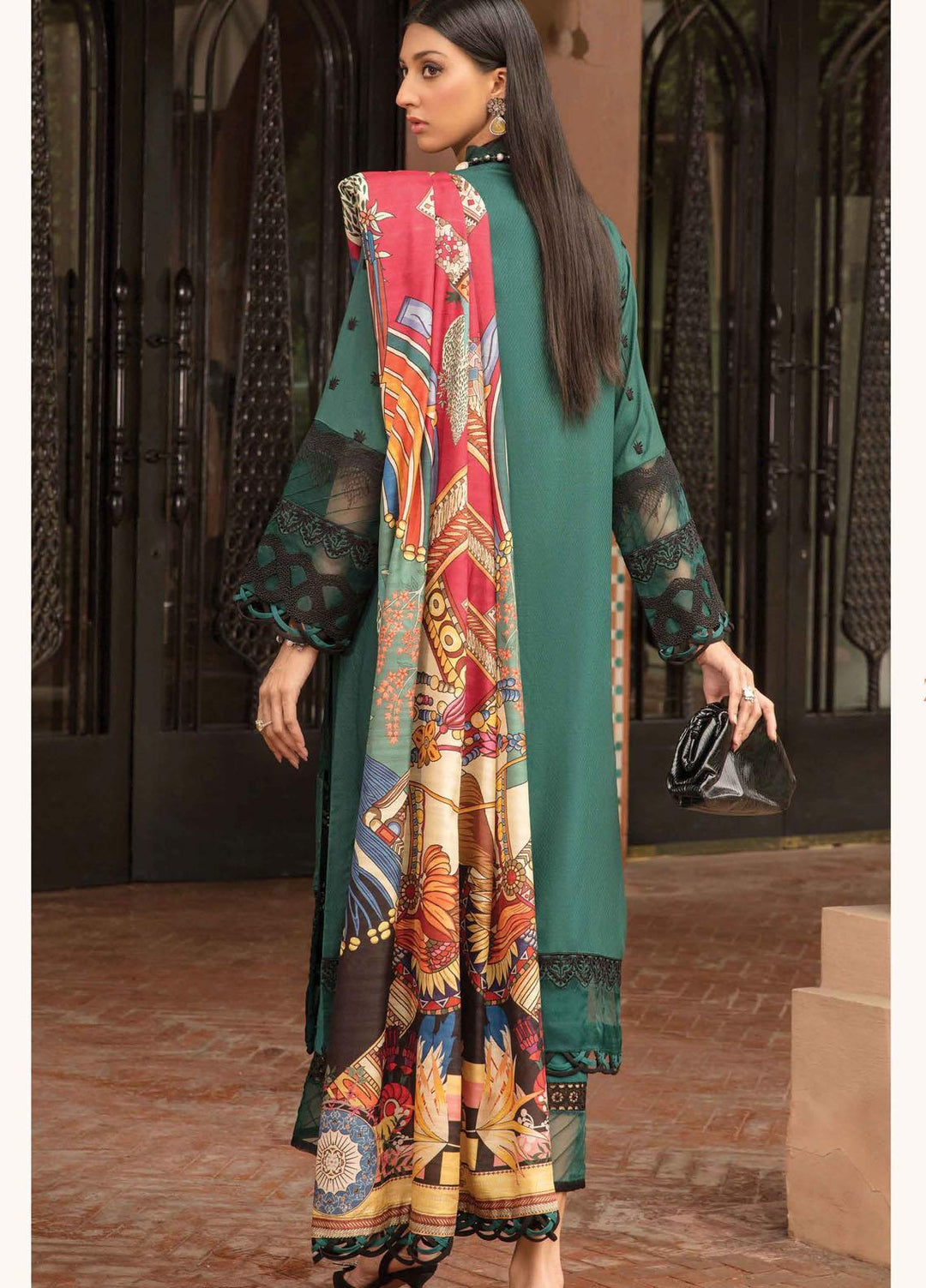 Zinnia by Rang Rasiya Embroidered Dobby Linen Suits Unstitched 3 Piece RR21ZN TRIVIA-10 - Winter Collection