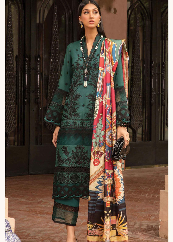 Zinnia by Rang Rasiya Embroidered Dobby Linen Suits Unstitched 3 Piece RR21ZN TRIVIA-10 - Winter Collection
