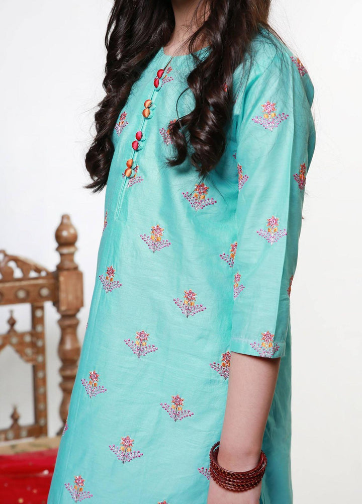 Ziva Pret Embroidered Cotton 3 Piece ZA21G Feroza