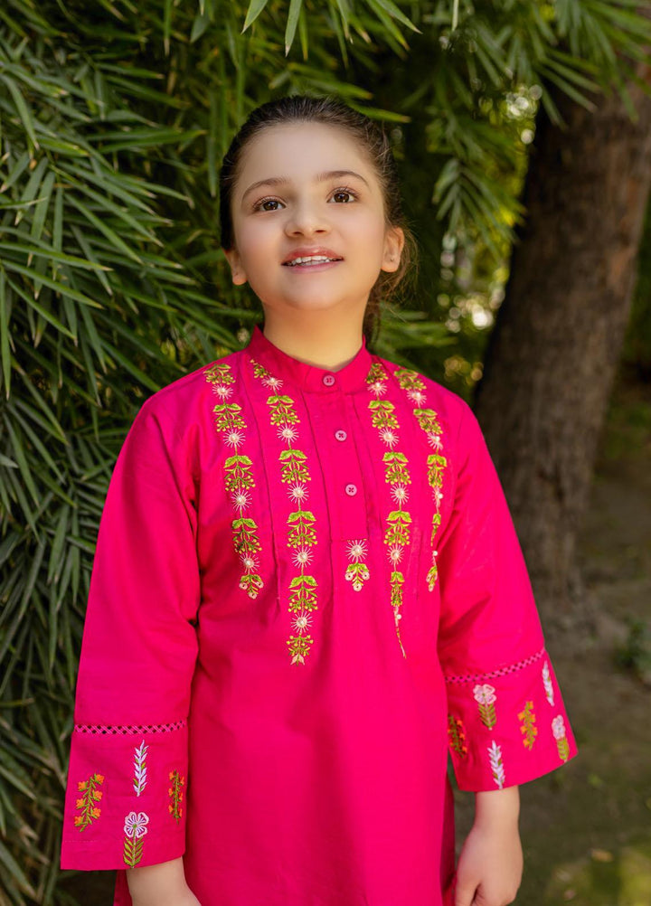 Ziva Cotton Casual Tops for Girls -  ZA22T Flamingo