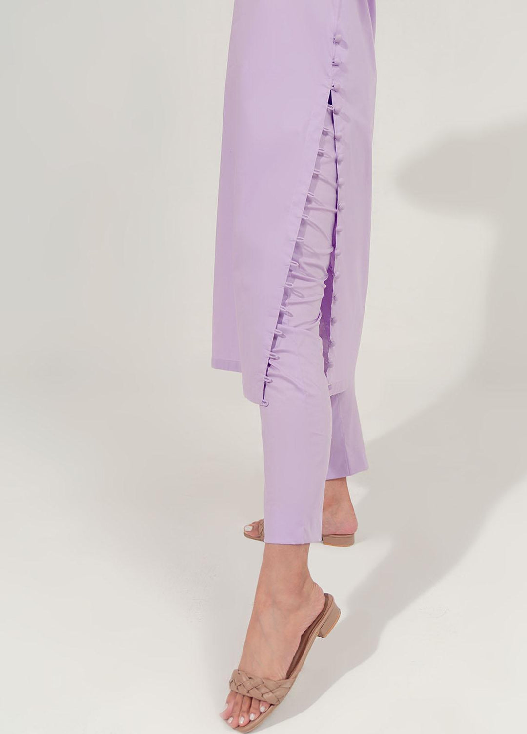 ZnH Casual Pret  Cotton 2 Piece Dress ZNH23EST Lavender