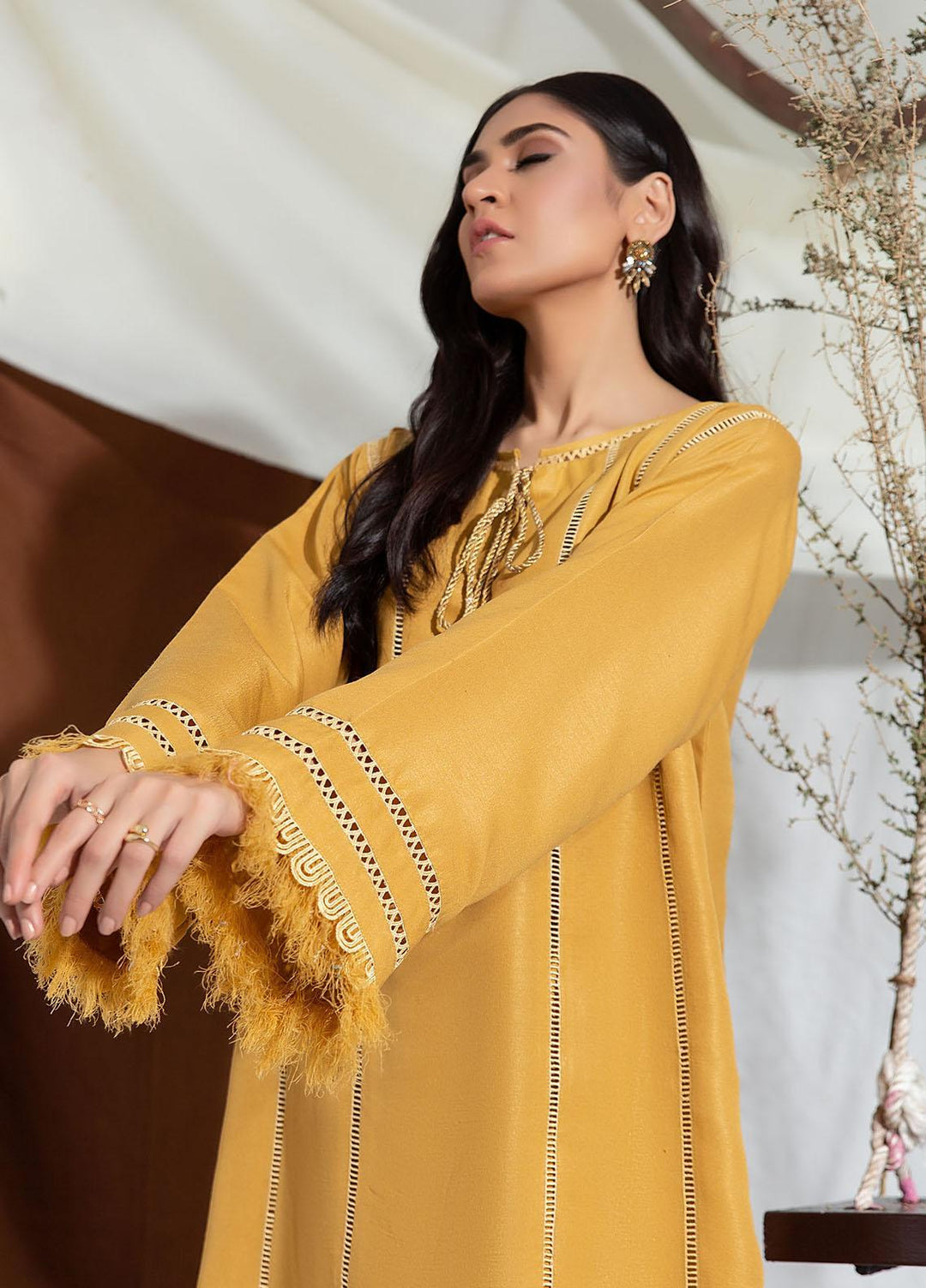 ZnH Pret  Raw Silk 2 Piece ZNH22FD Lime Stone