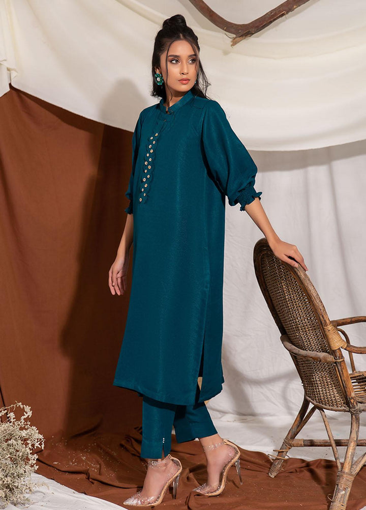 ZnH Pret  Raw Silk 2 Piece ZNH22FD Jade