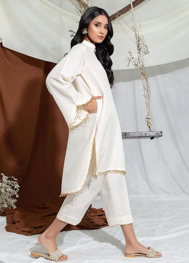 ZnH Pret  Raw Silk 2 Piece ZNH22FD White Coral
