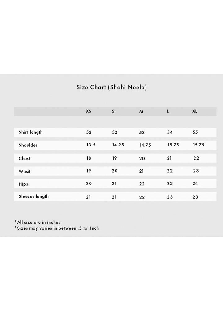 ZnH Pret  Silk Shirt ZNH22RR Shahi Neela