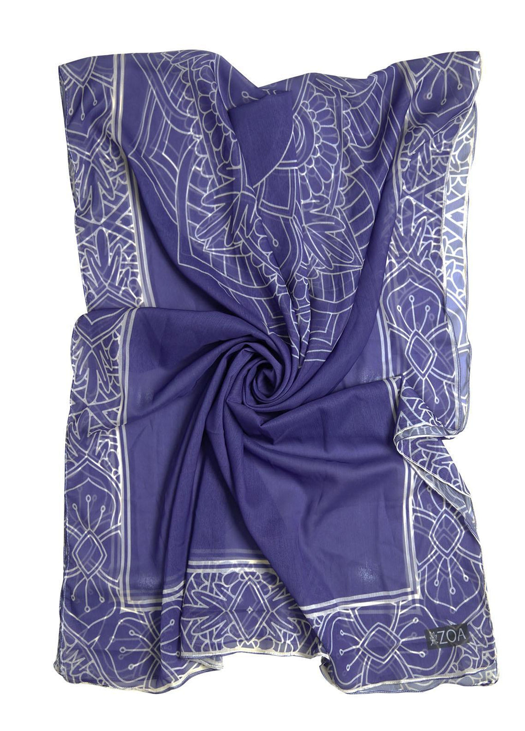 ZOA Printed Chiffon  Stoles ZO22CS EVA - Stylish Chiffon Stoles