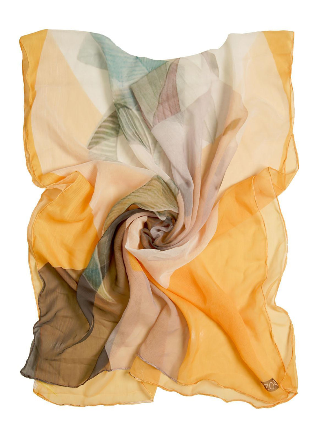 ZOA Printed Chiffon  Stoles ZO22CS AUREOLIN - Stylish Chiffon Stoles