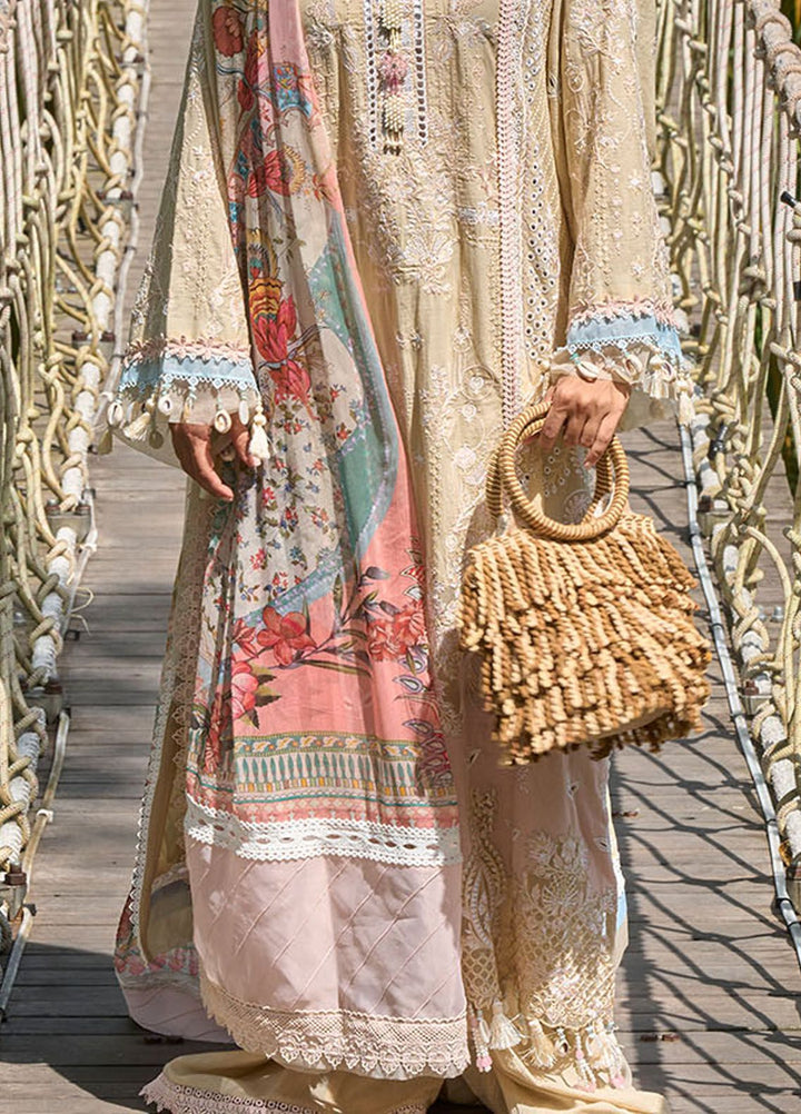 Zoha by Ansab Jahangir Embroidered Lawn Suits Unstitched 3 Piece ANJ24Z D-03 Adenium - Luxury Collection