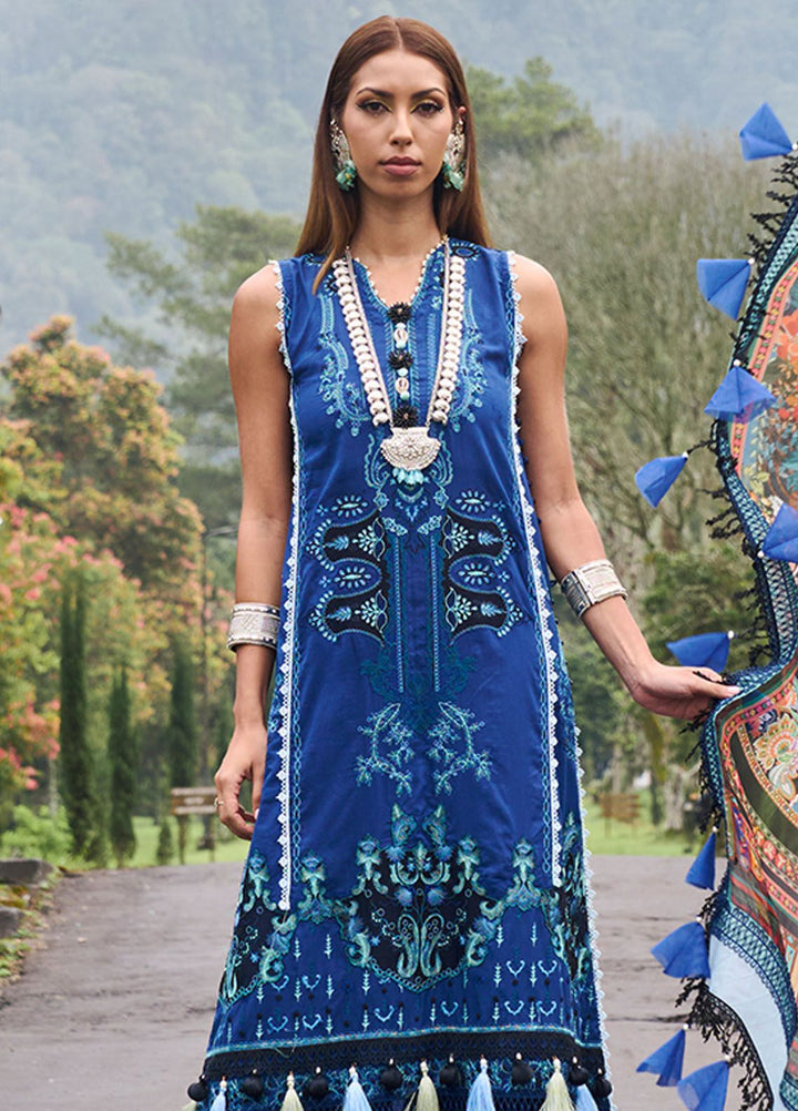 Zoha by Ansab Jahangir Embroidered Lawn Suits Unstitched 3 Piece ANJ24Z D-08 Ylang - Luxury Collection