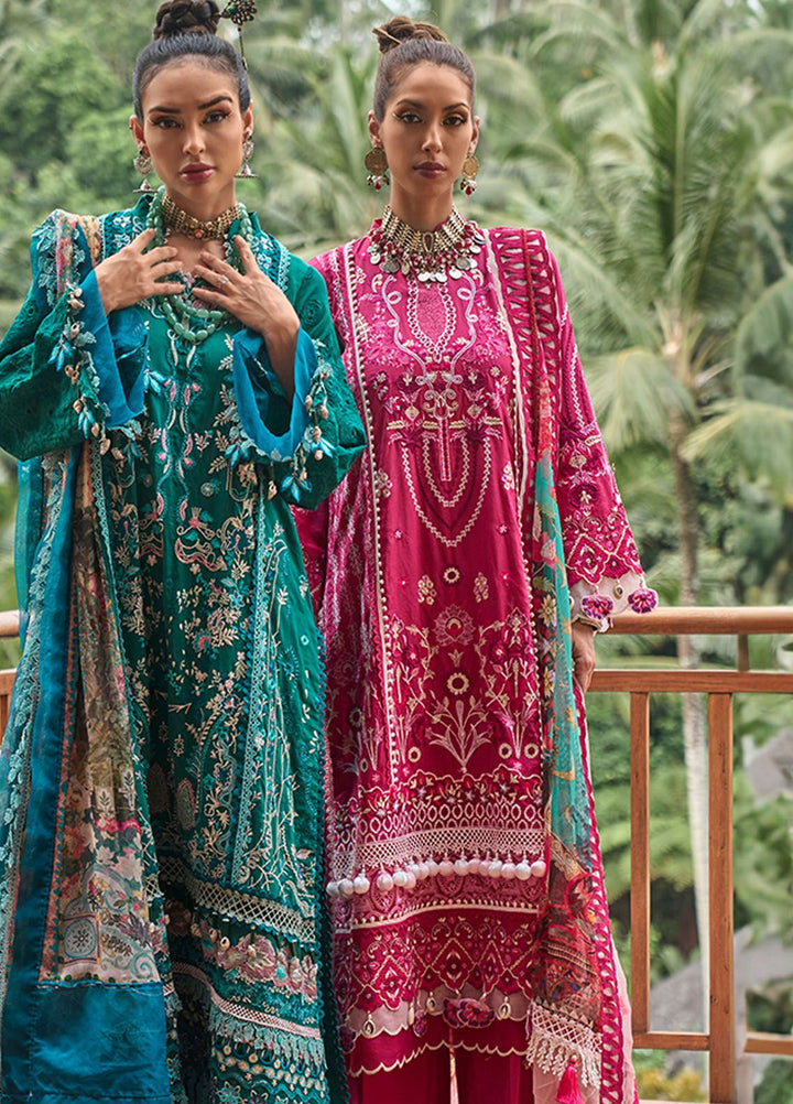 Zoha by Ansab Jahangir Embroidered Lawn Suits Unstitched 3 Piece ANJ24Z D-09 Champaca - Luxury Collection